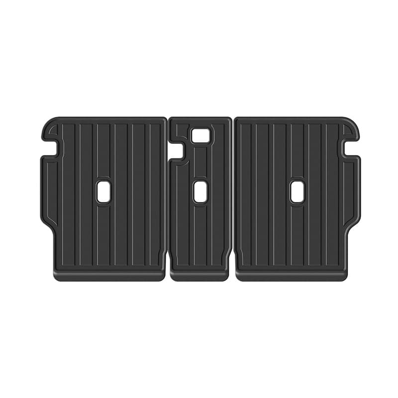TINKON three-piece TPE rear seat back protector mat set for Rivian R2