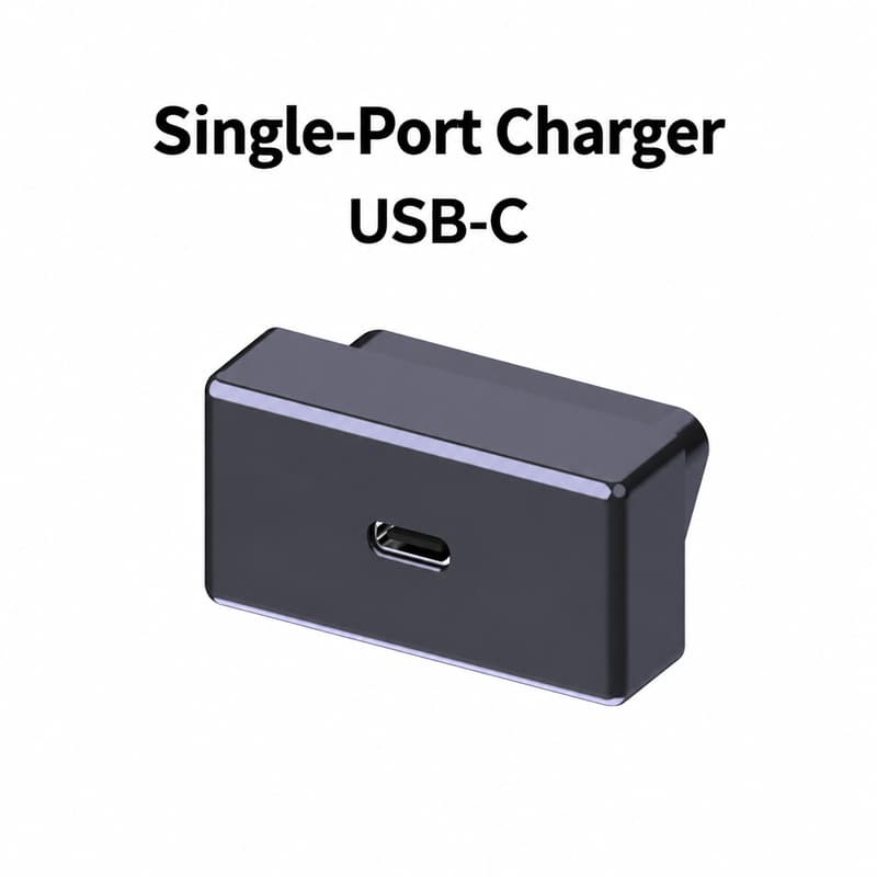 TINKON compact OBD car charger with single USB-C or USB-A plus USB-C port options - additional view 3