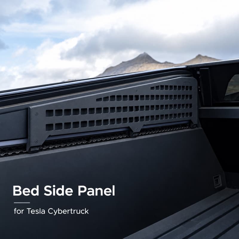 TINKON left and right bed side grid panel set for Tesla Cybertruck - additional view 2
