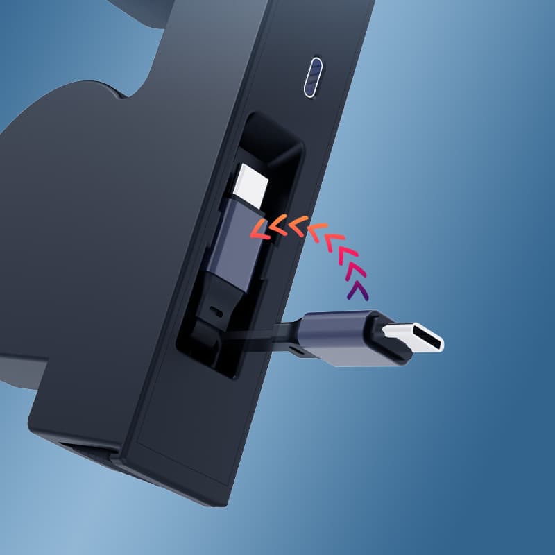 TINKON hidden console charging hub with retractable cables and USB-A plus USB-C ports for compatible Tesla Model 3 and Model Y interiors - additional view 5