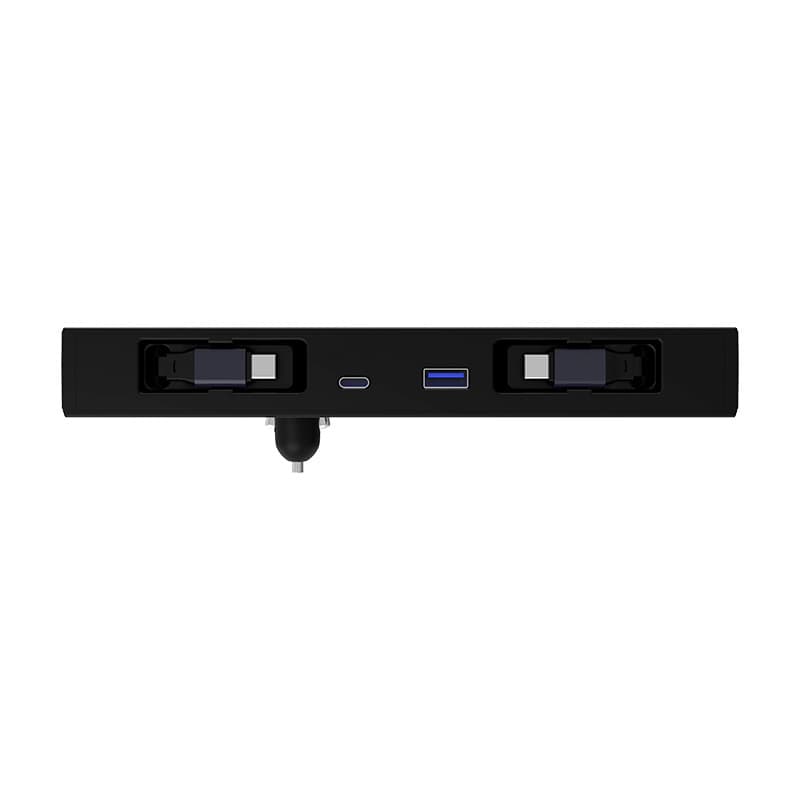 TINKON hidden console charging hub with retractable cables and USB-A plus USB-C ports for compatible Tesla Model 3 and Model Y interiors - additional view 6