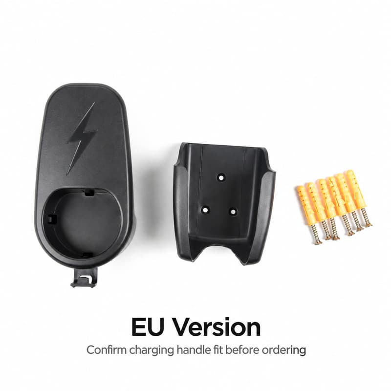 TINKON wall-mounted charging cable organizer and handle holster set for compatible Tesla charging hardware - additional view 2