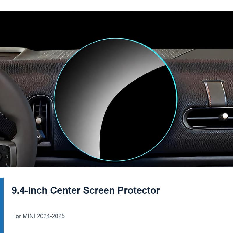 TINKON round center display tempered glass screen protector for MINI