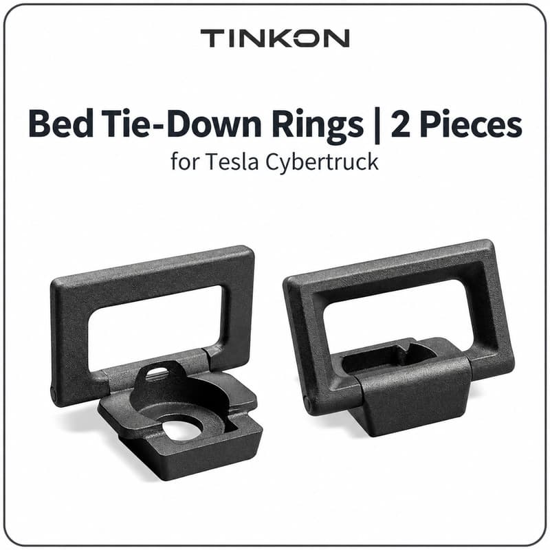 TINKON two-piece bed tie-down ring set for Tesla Cybertruck