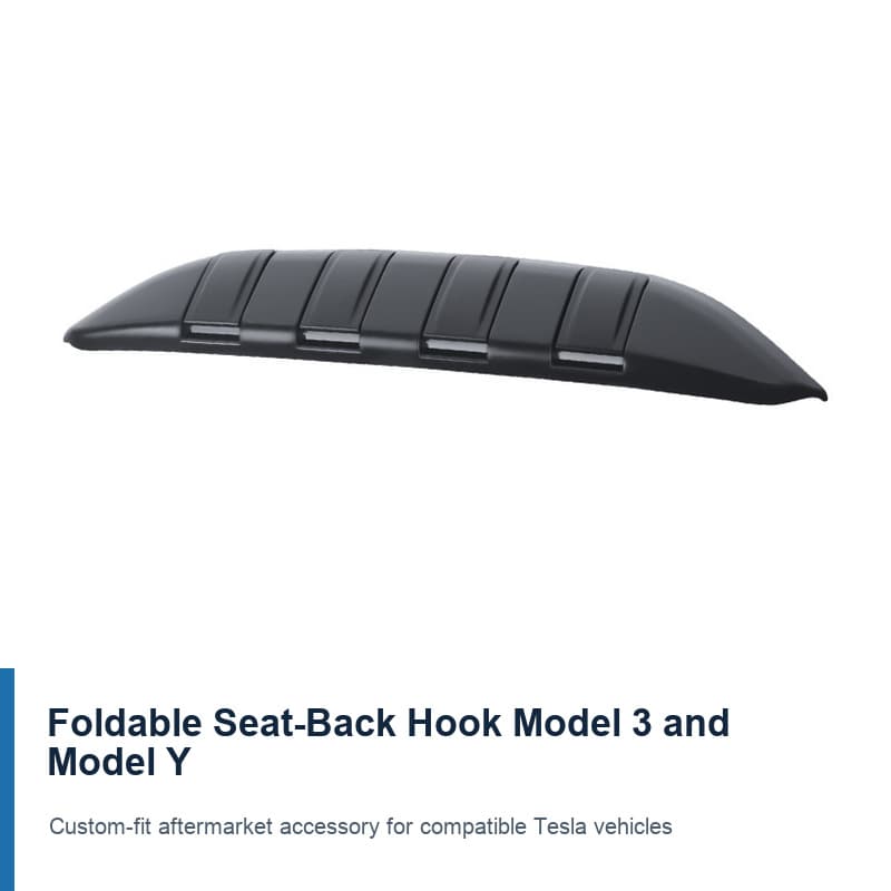 TINKON foldable seat-back hook for Tesla Model 3 and Model Y