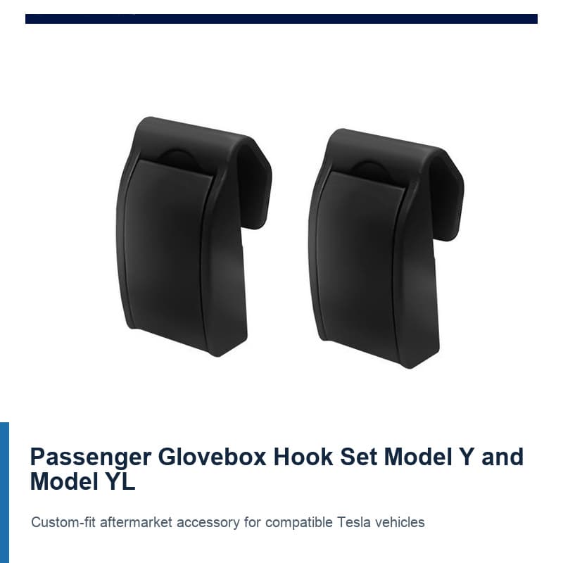 TINKON passenger glovebox hook pair for Tesla Model Y and Model YL