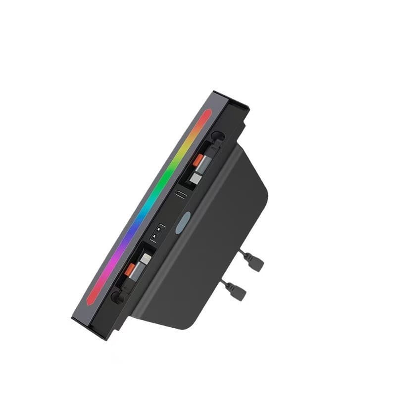 TINKON retractable center console charging hub for compatible Tesla Model 3 and Model Y interiors
