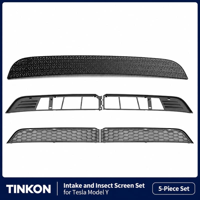 TINKON five-piece intake and insect screen set for Tesla Model Y