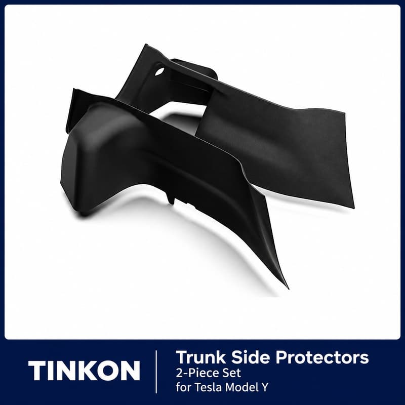 TINKON two-piece trunk side protector set for Tesla Model Y