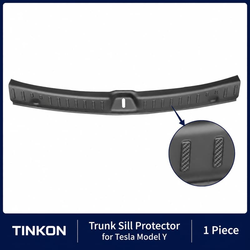 TINKON ABS trunk sill protector panel for Tesla Model Y