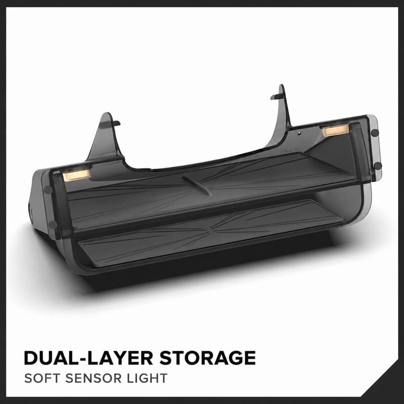 TINKON dual-layer under-screen storage tray for Tesla center display