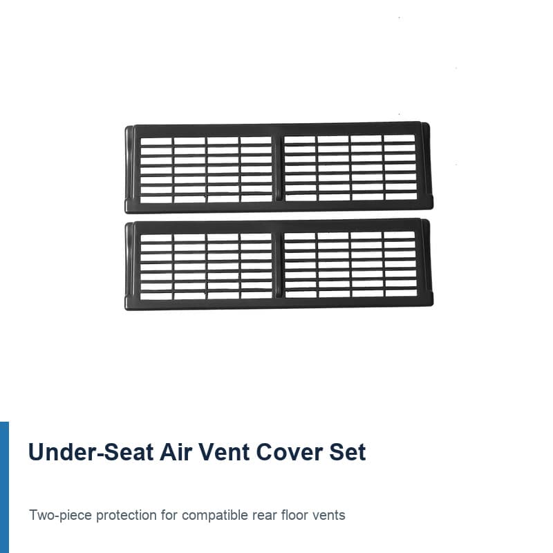 TINKON ABS under-seat air vent cover set for compatible Tesla Model Y, Model 3 and Model YL