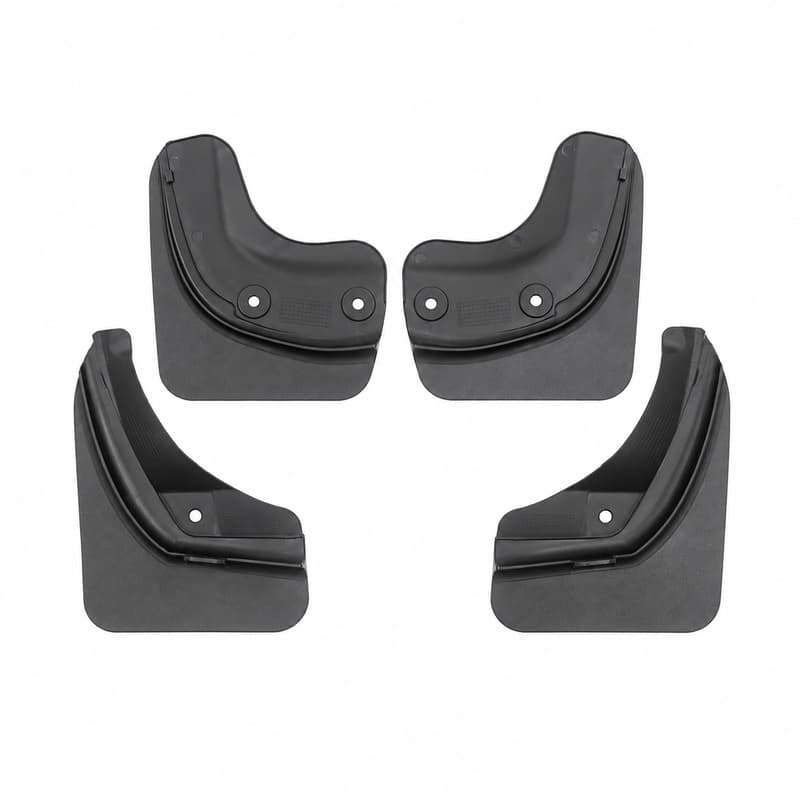 TINKON four-piece vehicle-specific mud flap sets for selected Tesla vehicles