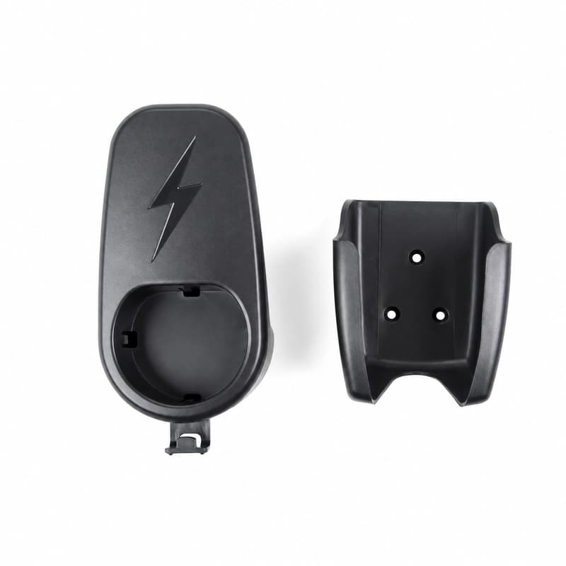 TINKON wall-mounted charging cable organizer and handle holster set for compatible Tesla charging hardware